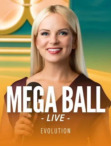Mega Ball by Evolution, a live table at Lizaro Casino